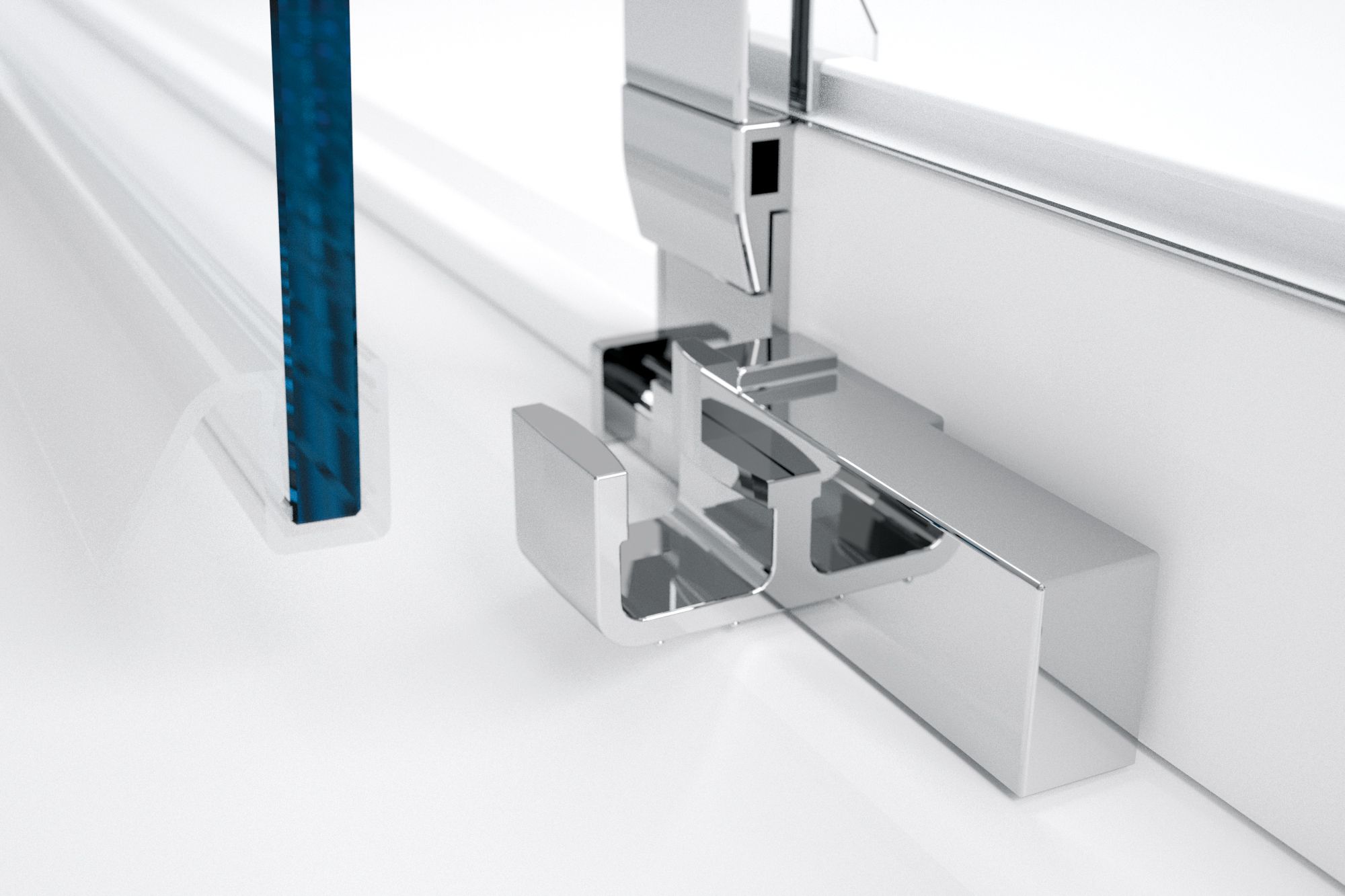 Нишевая душевая кабина с раздвижной дверью Novellini Lunes ARCH-00131204 - Вид №3