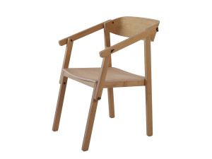 Дубовый стул с подлокотниками