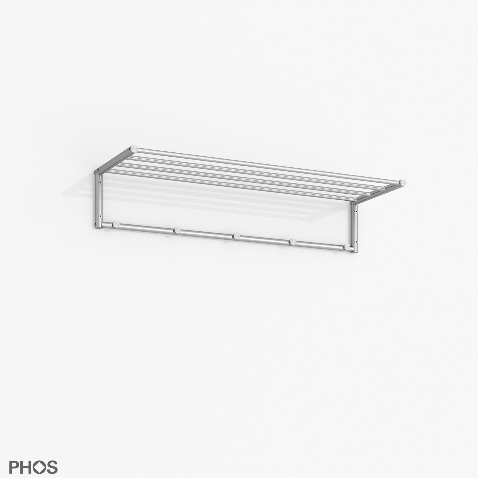 G17-900 Навесной шкаф g17 с 4 платяными штангами и 6 крючками для одежды, ширина 90 см PHOS  - Вид №4