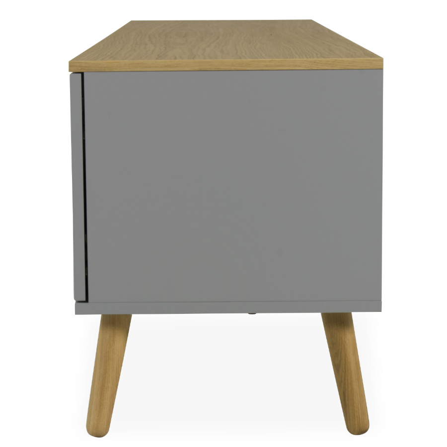 Тумба под ТВ Tenzo Dot, 54х192х43 см, дуб, серая 1665612 - Вид №4