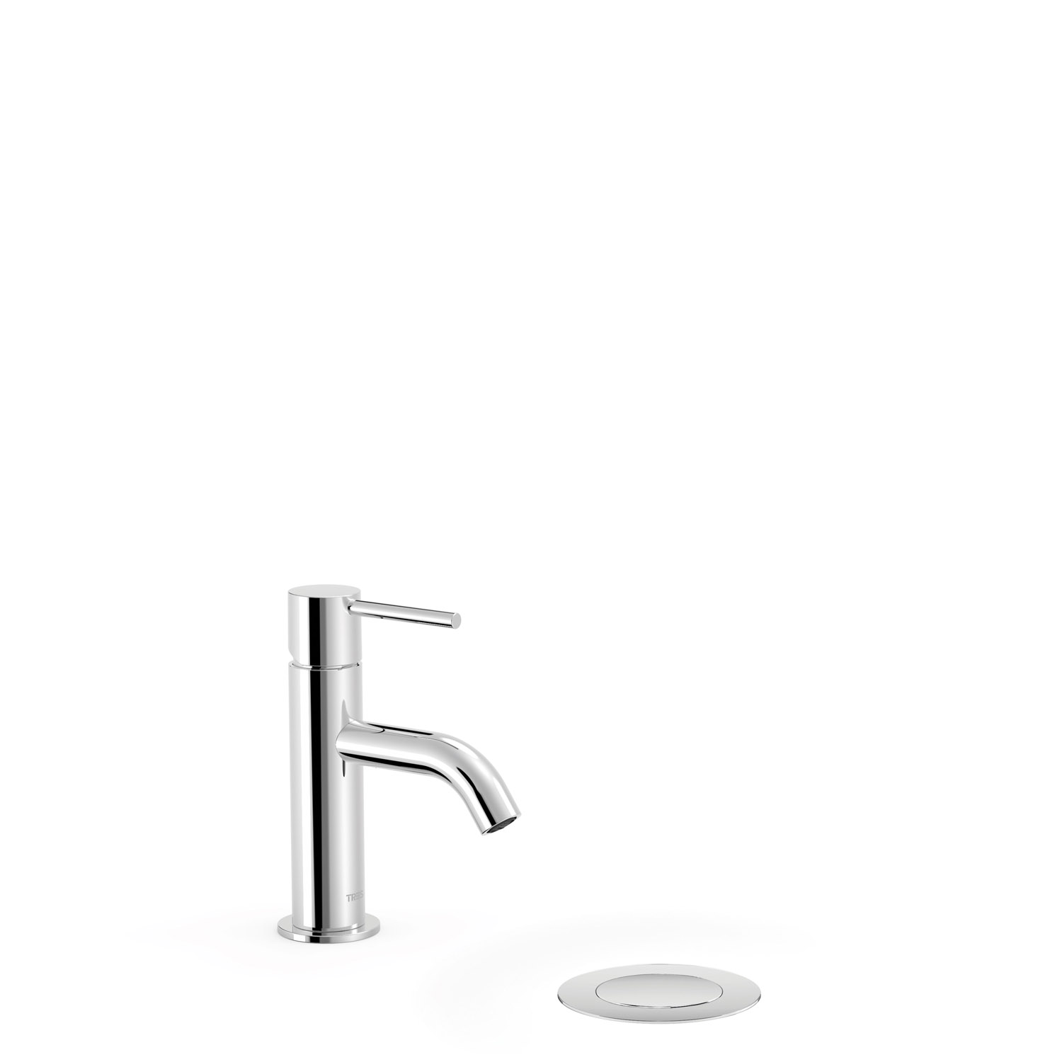 ИЗУЧИТЕ смеситель с одной ручкой для умывальника с автоматическим сливом.-26290301D TRES 