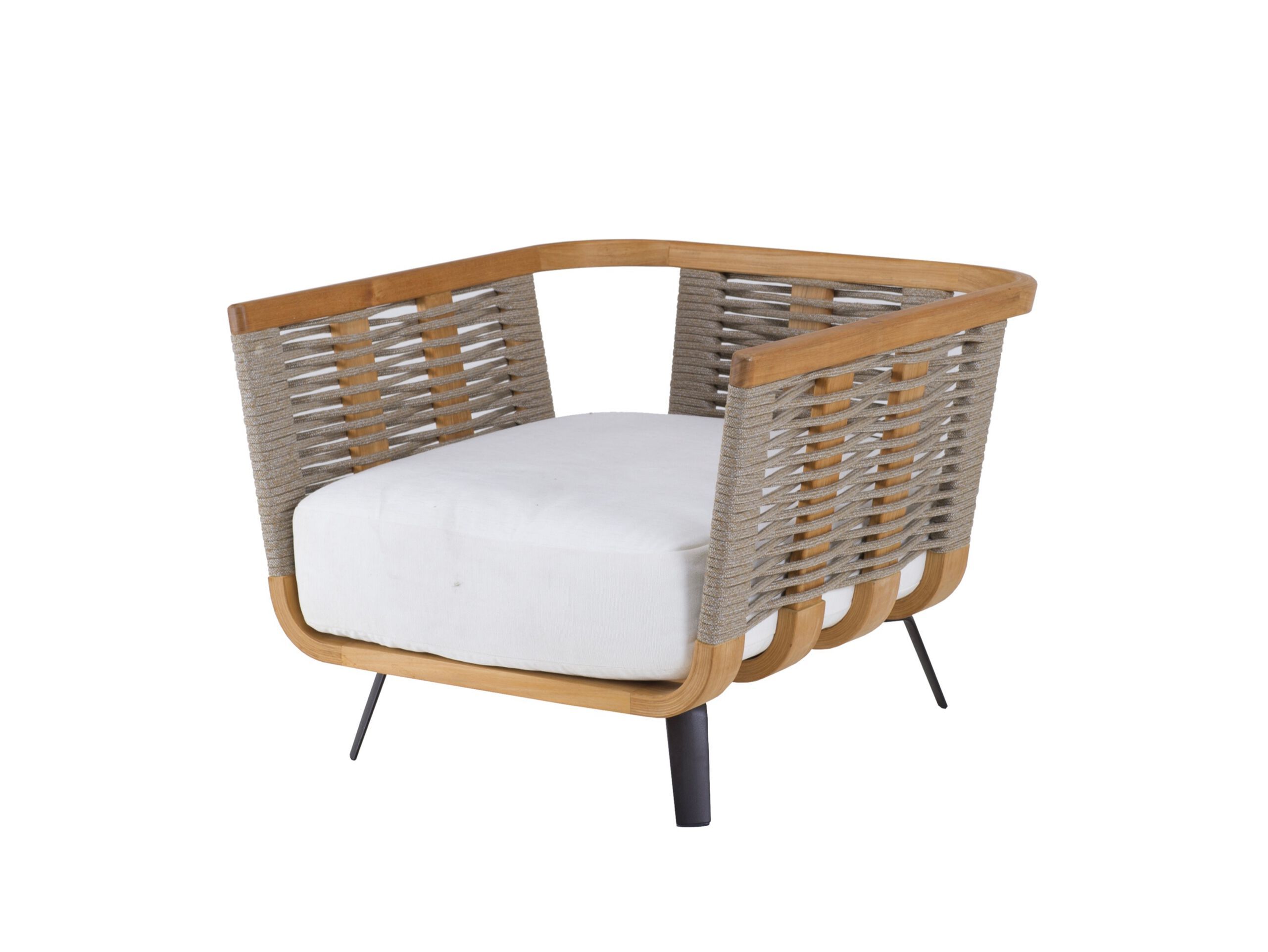 Садовое кресло из тикового дерева и полиолефиновой веревки Unopiù Добро пожаловать ARCH-00083959 - Вид №2