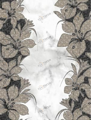 Фабрицио черный декор 02 25х33 Шахтинская Плитка sun-id-333696