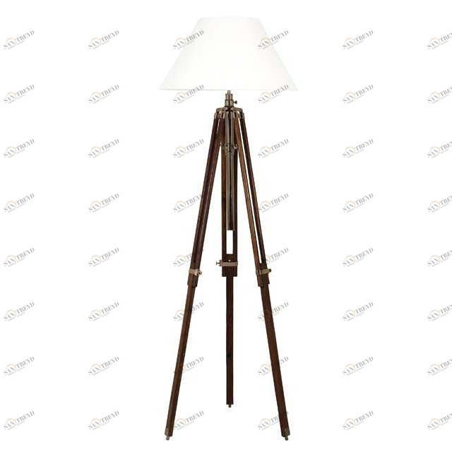Напольная лампа Telescope от Eichholtz Коричневый/Белый 100586 EICHHOLTZ  059997 Коричневый 