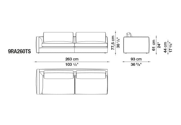 Угловой диван из ткани B&B Italia Ричард ARCH-00040927 - Вид №41
