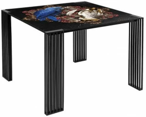 MOMENTI Стол обеденный из металла The black attitude