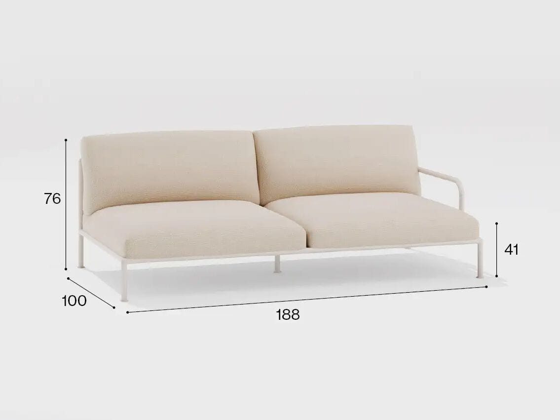 Тканевый садовый диван с подлокотниками FAST Roè ARCH-00001273 - Вид №4