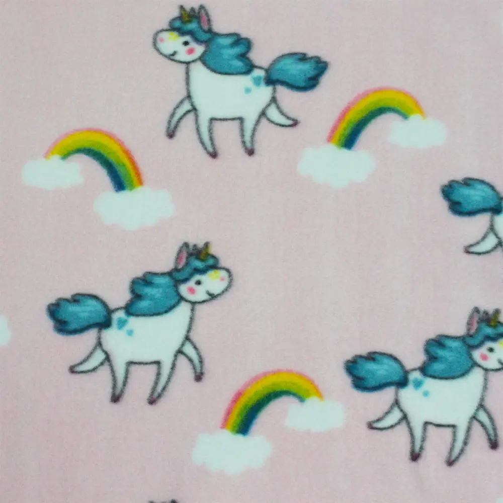 Плед «Единороги» 120x150 см флис цвет розовый BELEZZA STLM-2047850