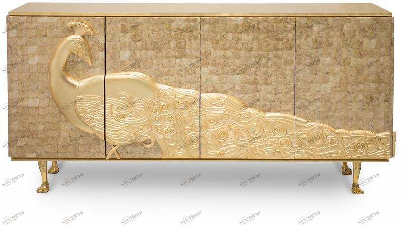 KOKET Буфет сусальным золотом с раздвижными дверцами Camilia sun-id-1481866