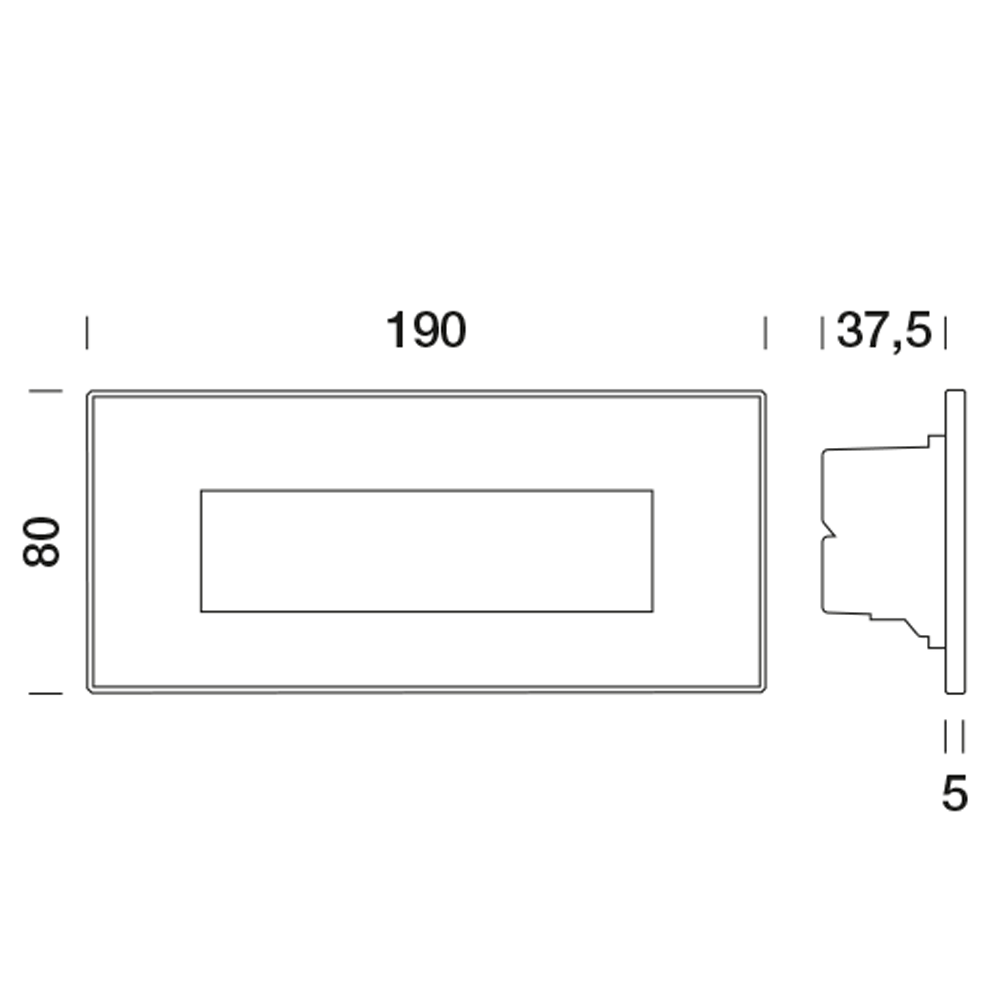 5004616 Светильник встраиваемая в стену / Наружнее освещение Platek SPY LARGE  SPY LARGE - LED 3000K diffuse  - Вид №6