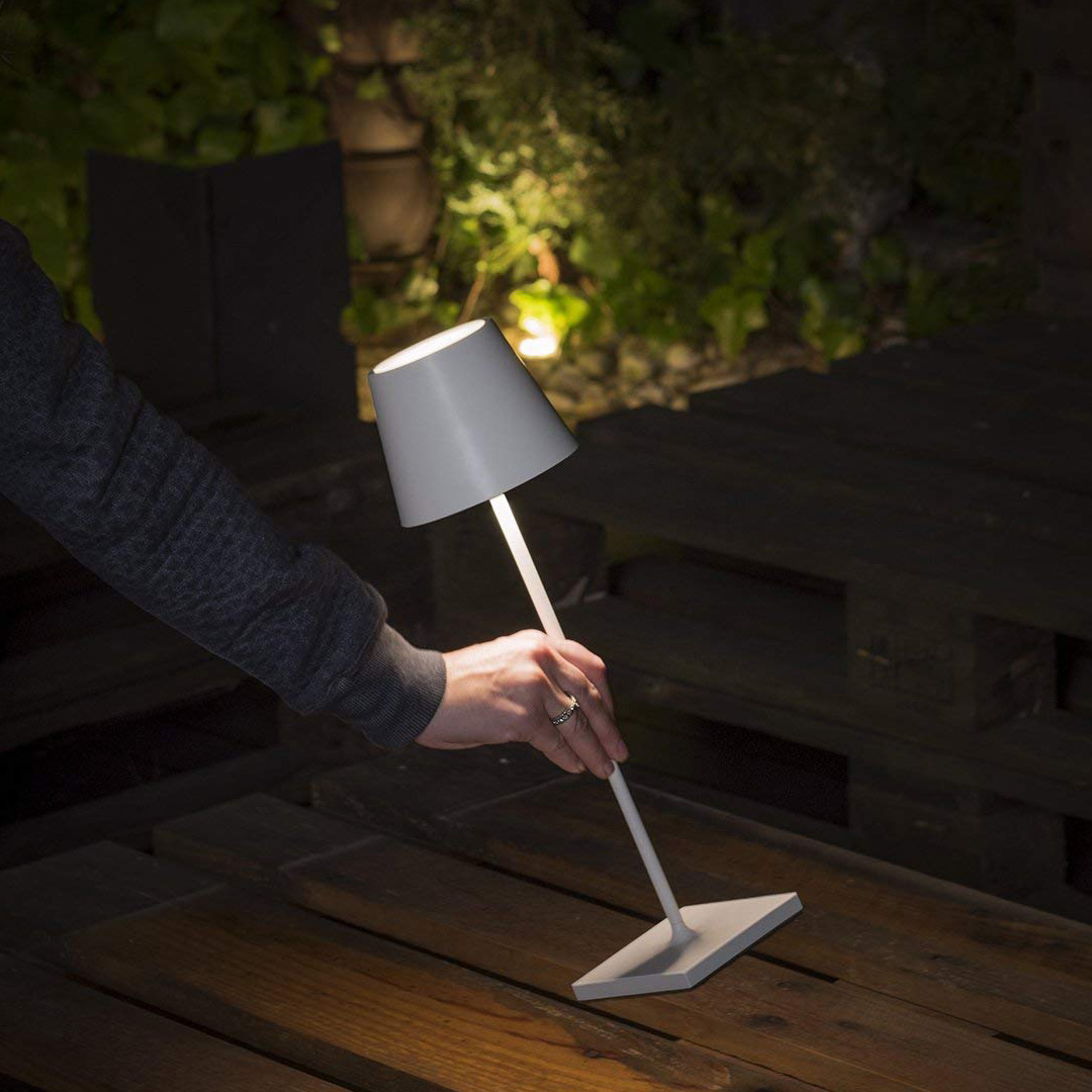 Zafferano POLDINA LD0340G3 SAGE GR. лампа настольная 121526 - Вид №1