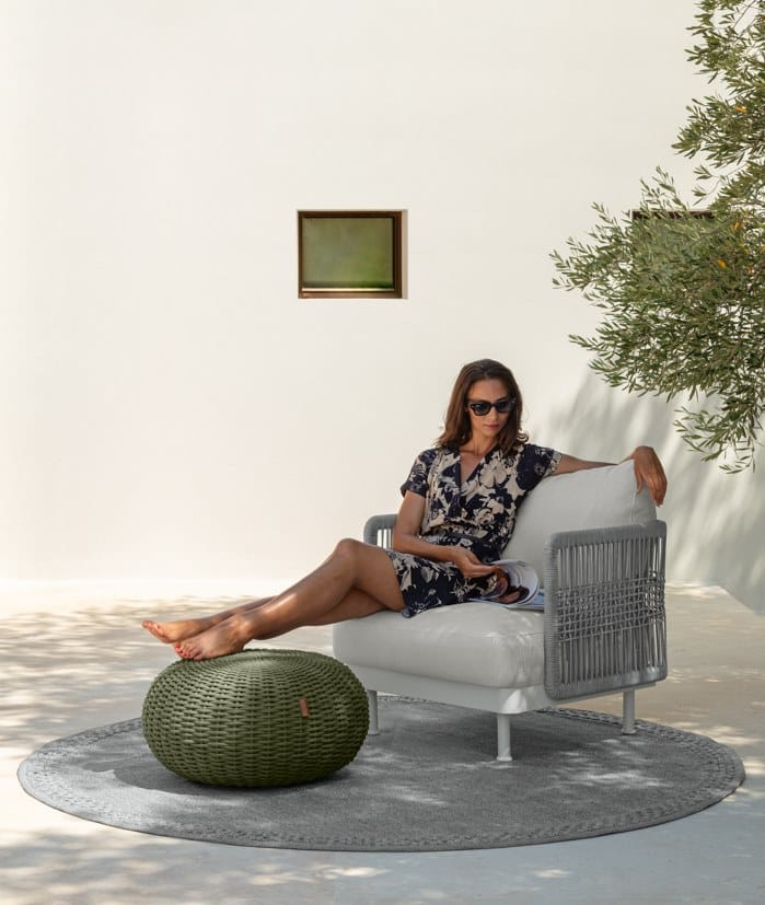 Тканевое садовое кресло с подлокотниками Talenti Slam / Rope ARCH-00149619 - Вид №2