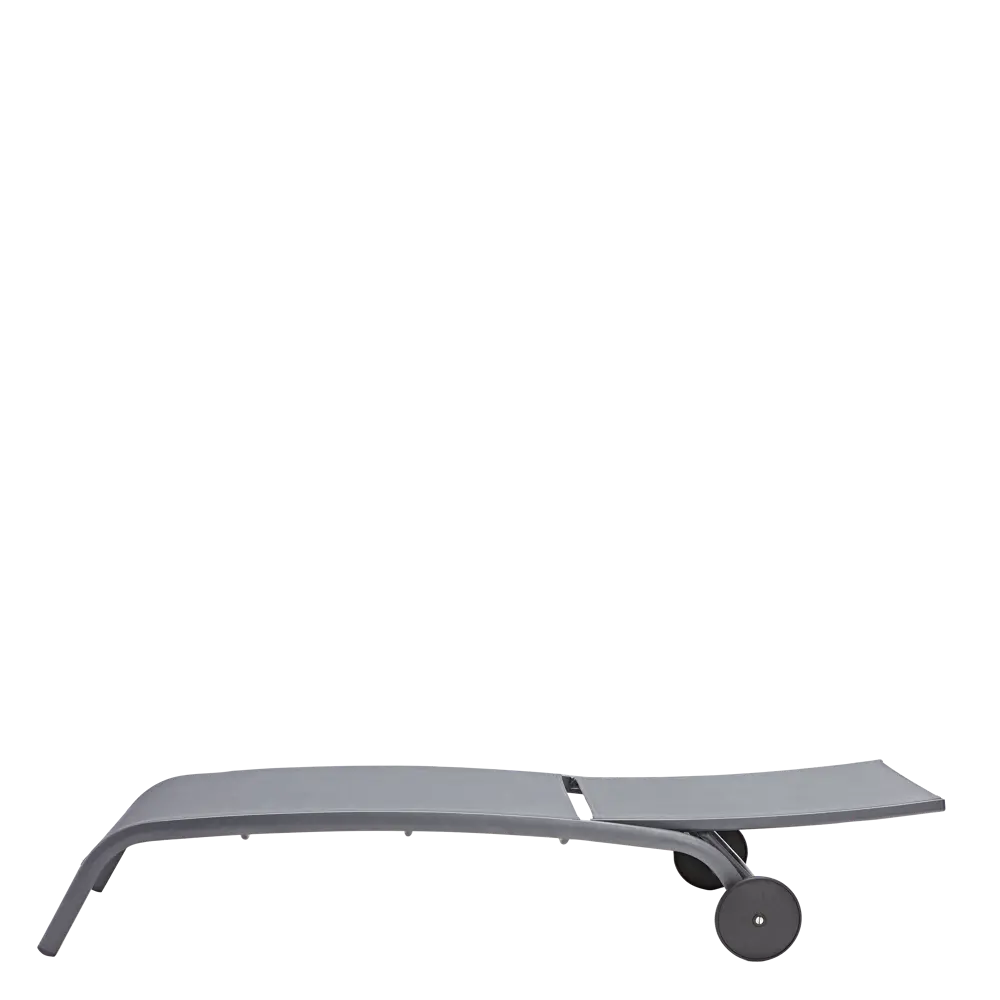 Шезлонг с колесами Naterial Lyra 207х63 см алюминий/ текстиль светло-серый STLM-2149023 - Вид №3