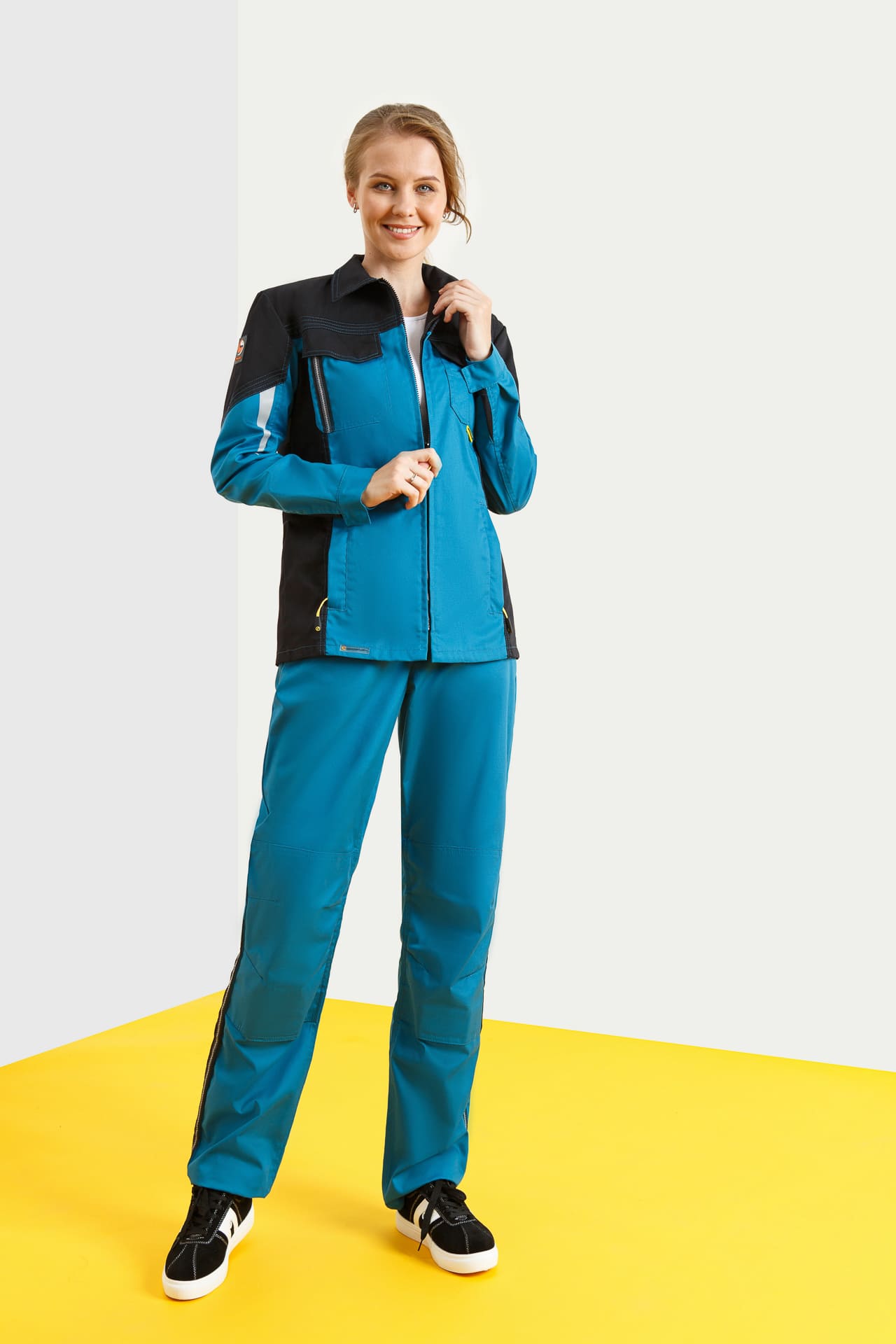 5027157 Костюм  женский аквамарин черный STATUS  Женская размер 52-54/170-176  - Вид №16