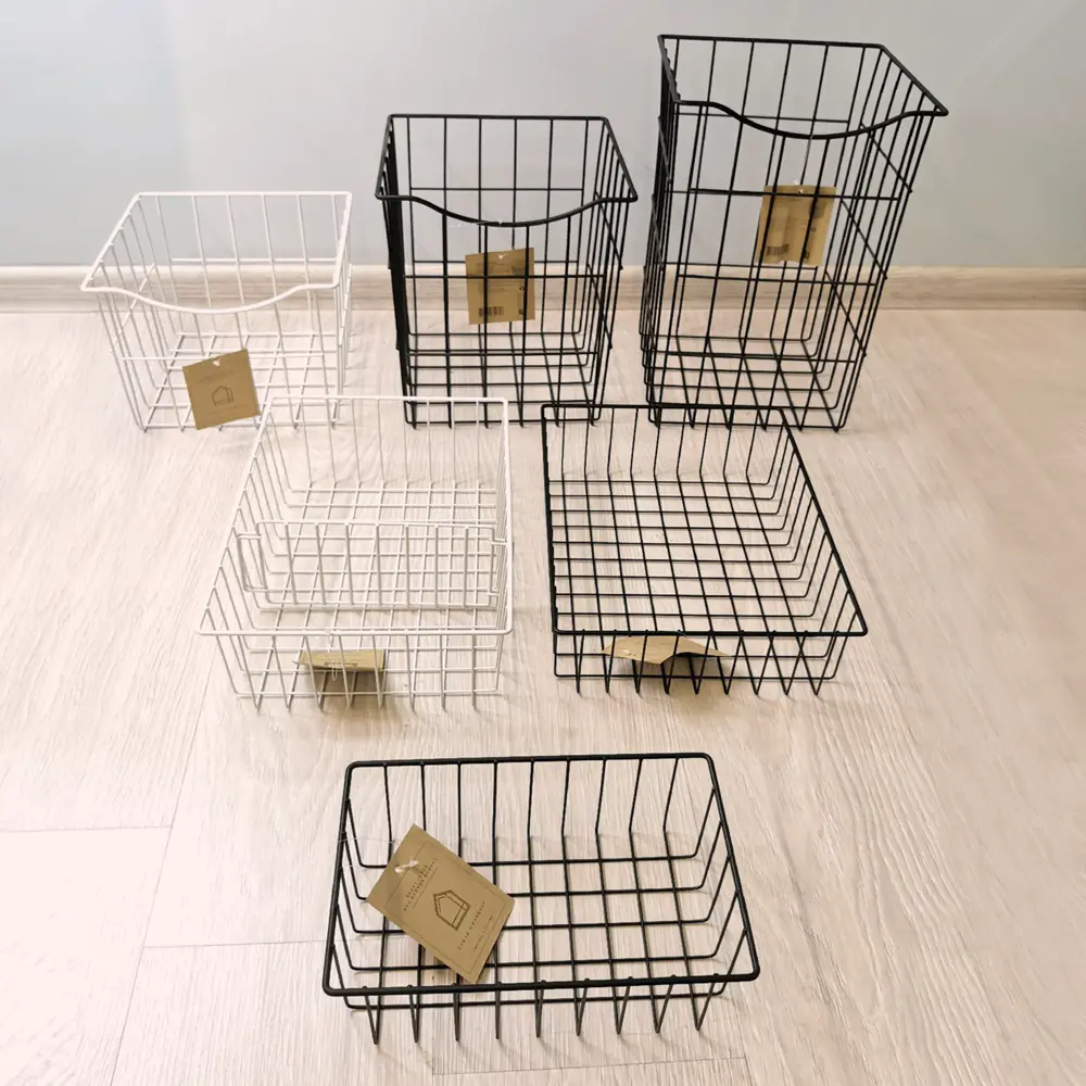 Корзина для белья в шкаф 25x25x20 см цвет белый 82135301 STLM-2141420 Santreyd Ferro - Вид №4