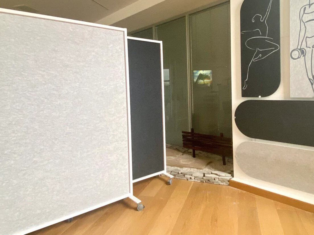 Звукопоглощающая офисная перегородка из ткани на колесах STUDIO T Tosca ARCH-00044416 - Вид №4