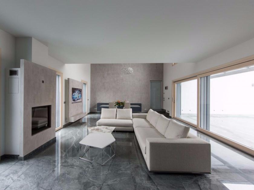 CARMINATI SERRAMENTI Копланарные французские двери из алюминия и дерева с тройным остеклением Passive 120 sun-id-1477325 - Вид №1