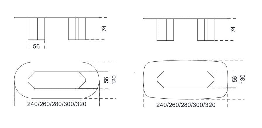 Овальный Хрустальный стол Gallotti&Radice AKIM ARCH-00102396 - Вид №1