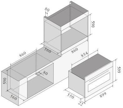 Ilve Многофункциональная встраиваемая духовка из нержавеющей стали Pro line Ov90slkmp Santreyd  - Вид №4
