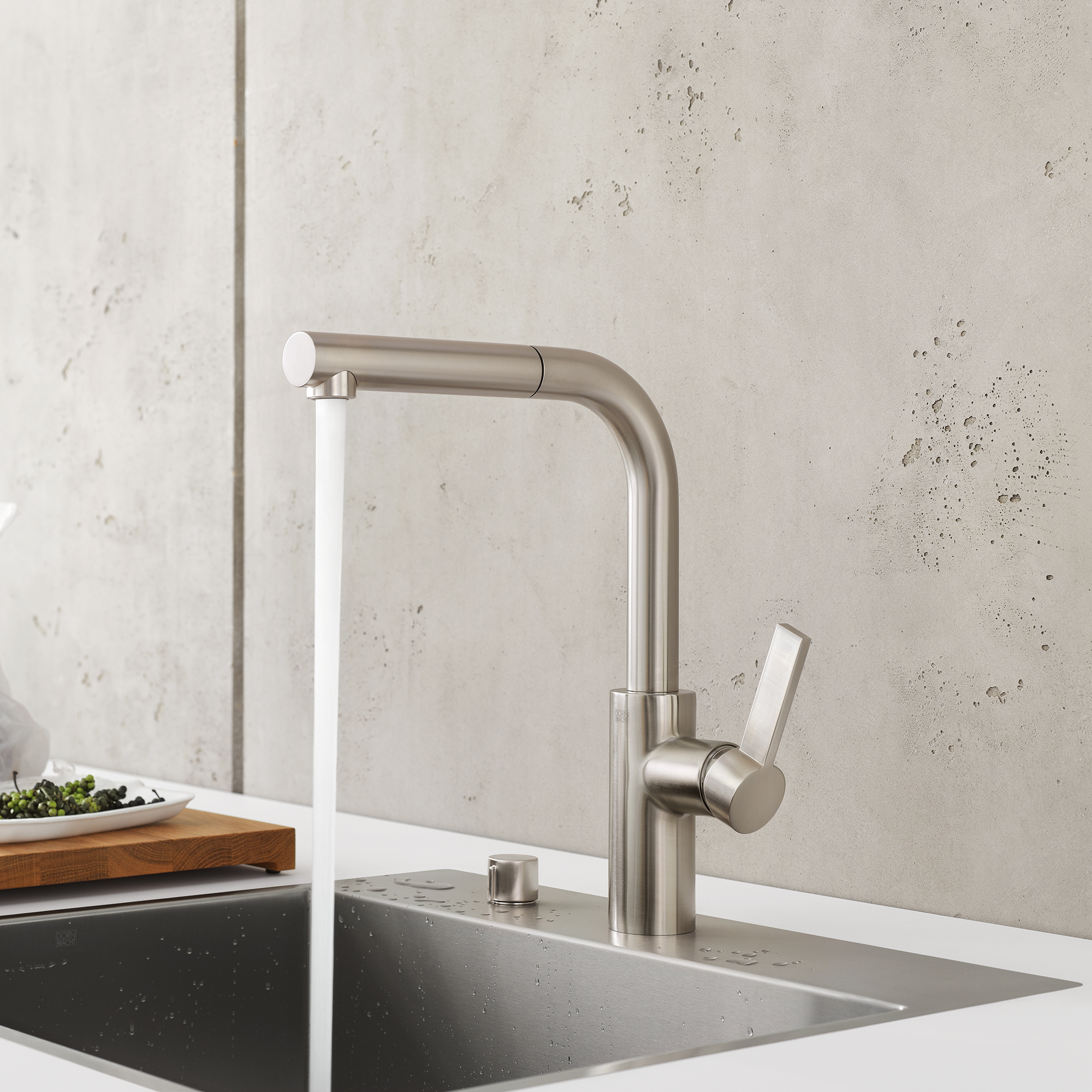 ЭЛИО Смеситель однорычажный, выдвижной - Хром DornBracht 33840790-00 - Вид №1