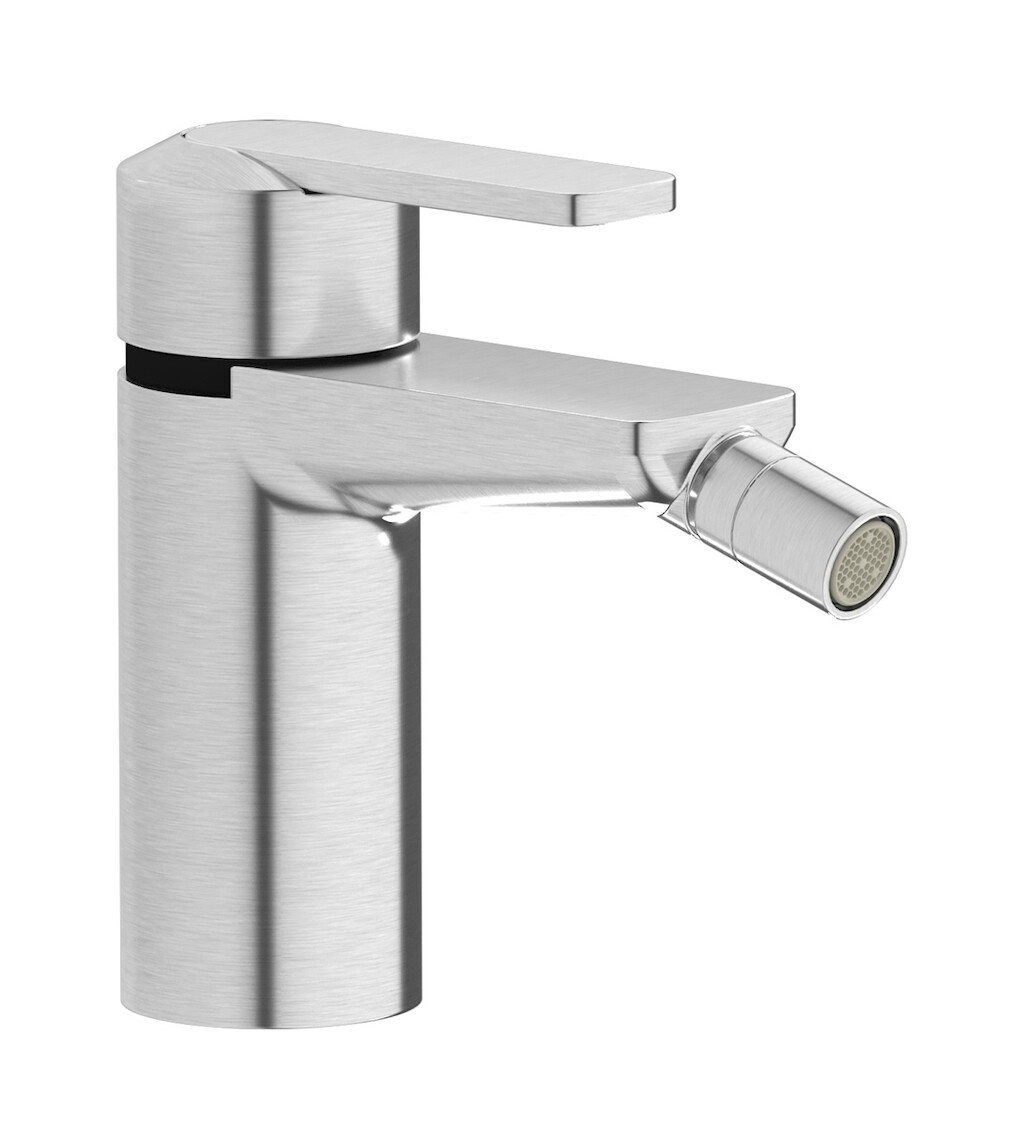 Смеситель для биде на 1 отверстие в комплекте с донным клапаном. WE ARE IB c6220ss Brushed Nickel C-67