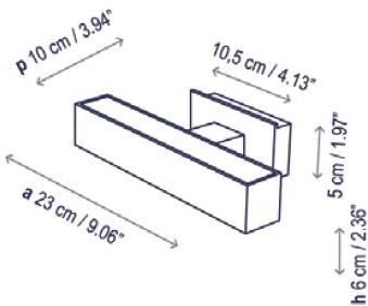 BOVER Настенный светодиодный светильник из нержавеющей стали с диммером sun-id-1439143 - Вид №2