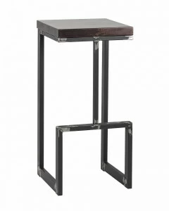 Полубарный стул коричневый с деревянным сиденьем "Альтрон" STOOL GROUP  00-3945993 Коричневый