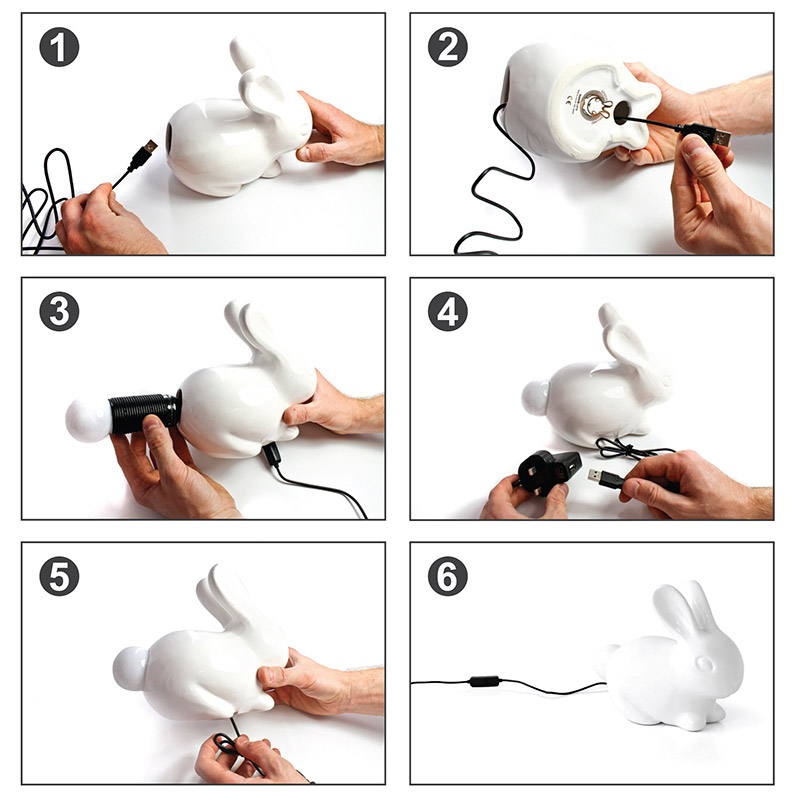 SK BUNNYLAMP1 Лампа bunny Suck UK  - Вид №5