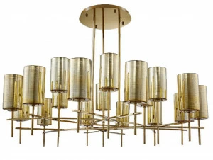 Люстра подвесная золото 18 ламп Newport 4329+9/C NEWPORT ДИЗАЙНЕРСКИЕ 00-3834638 Золото