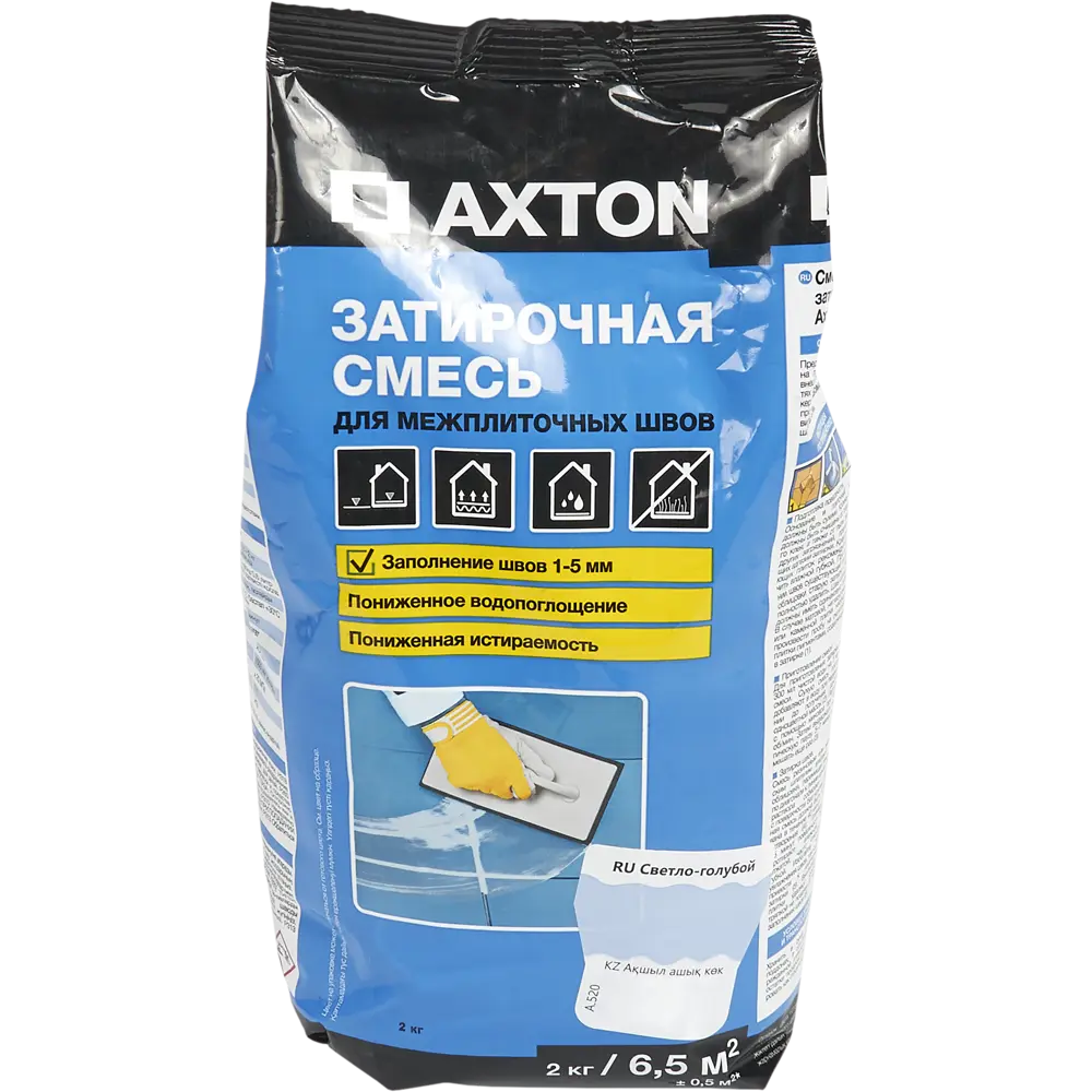 Затирка цементная Axton А.520 цвет светло-голубой 2 кг 82403018 STLM-2083777 Без серии - Вид №1
