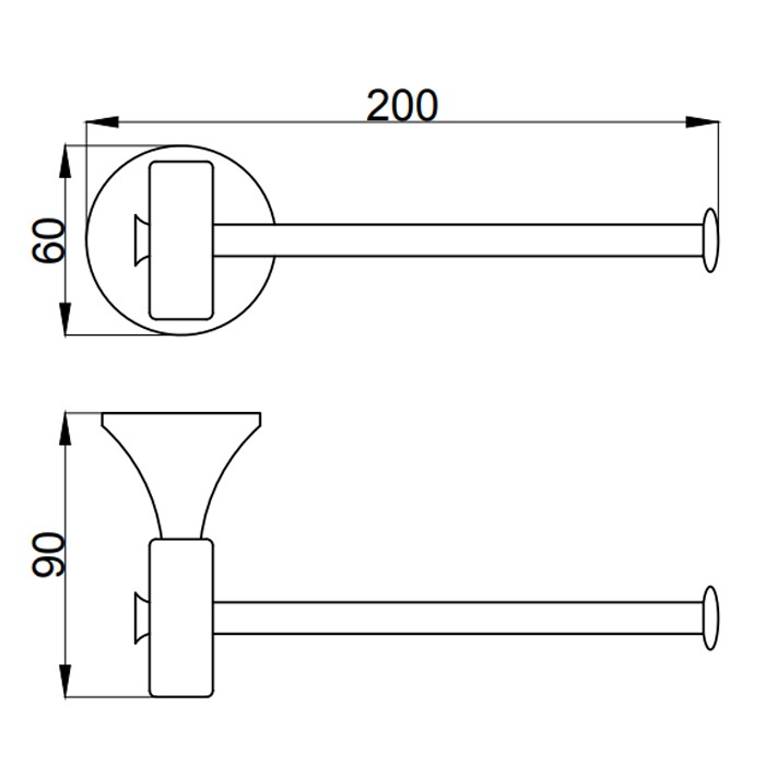 OA500801010 Держатель туалетной бумаги , золото Webert Opera - Вид №1