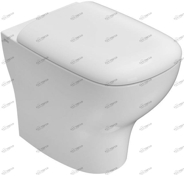 Ge001.bi Приставной унитаз напольный Белый Ceramica Globo Genesis Италия