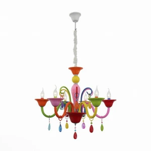 Детская подвесная люстра с подвесками Delizia ST LUCE DELIZIA 326472 Красный;желтый;зеленый