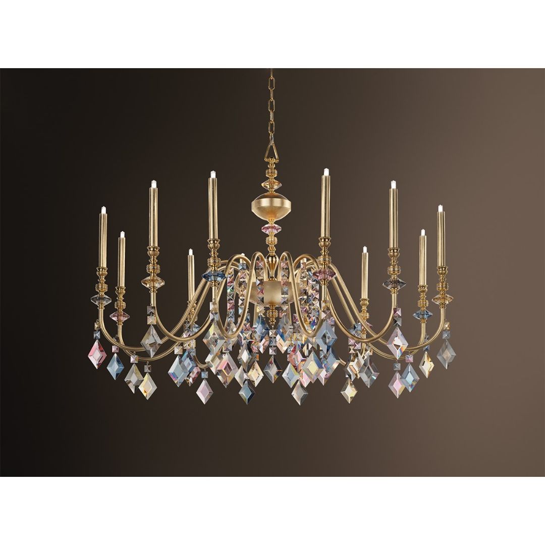 Masiero CHIC 8 F01 Foglia Oro люстра подвесная 112614 - Вид №1