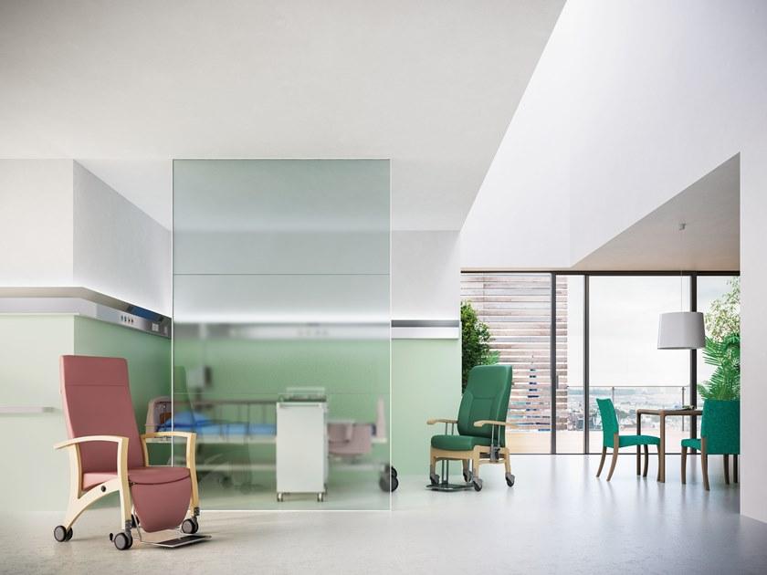 PIAVAL Кресло Recliner из ткани на колесиках Relax transfer | health & care 16-6/rg - Вид №6