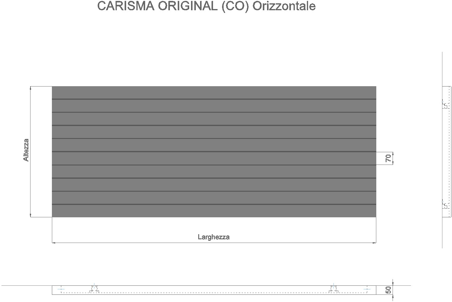 Geber Radiatori Горизонтальный настенный радиатор Carisma original® sun-id-1482681 - Вид №2