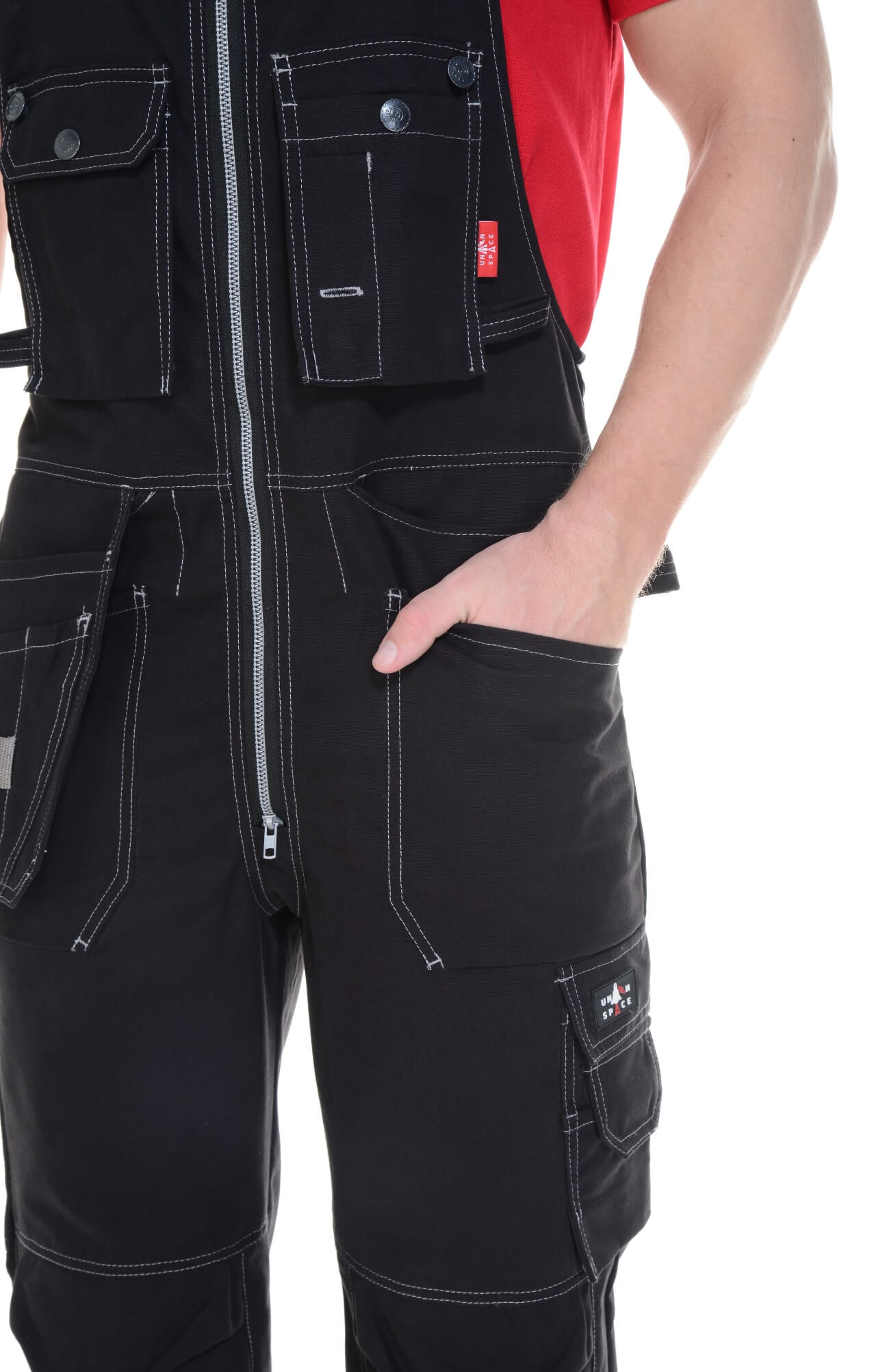 62313 Полукомбинезон  черный Union Space  Летняя спецодежда  размер 60-62/170-176  - Вид №8