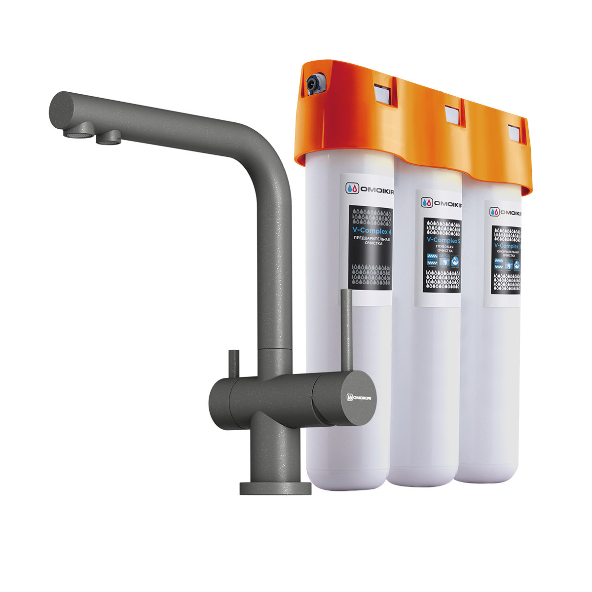 Смеситель для кухни Pure Drop lite + Nagano-P PL OMOIKIRI 4064.8028P