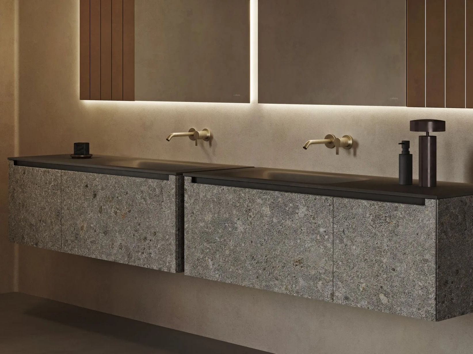 Двойной подвесной шкаф для умывальника MDi со встроенной раковиной Inbani слой ARCH-00129873 - Вид №4