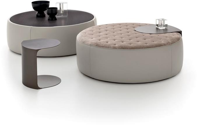 Ditre Italia Круглый пуф с мягкой подкладкой из ткани Clip sun-id-1491383 - Вид №1