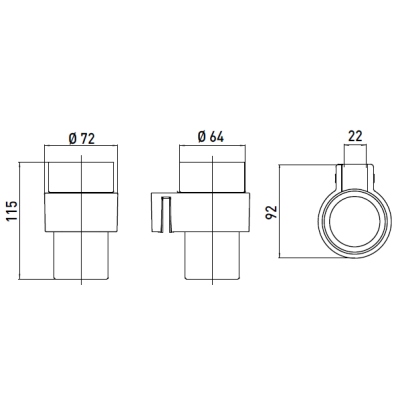 104360.0000 Стакан Emco Liaison Santreyd - Вид №1