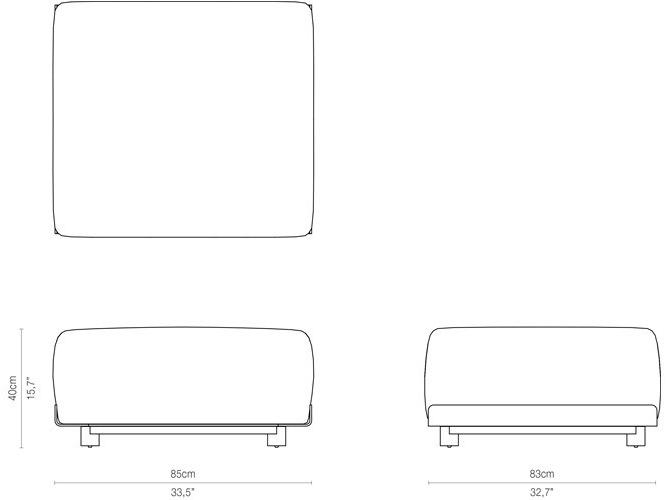TRIBÙ Модульный садовый диван Mirthe sofa sun-id-1378905 - Вид №7