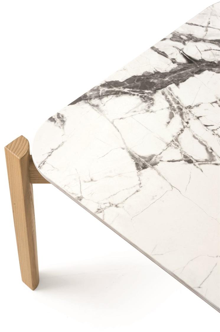 Calligaris Прямоугольный журнальный столик из керамики с эффектом мрамора Palette Cs5129-r - Вид №2