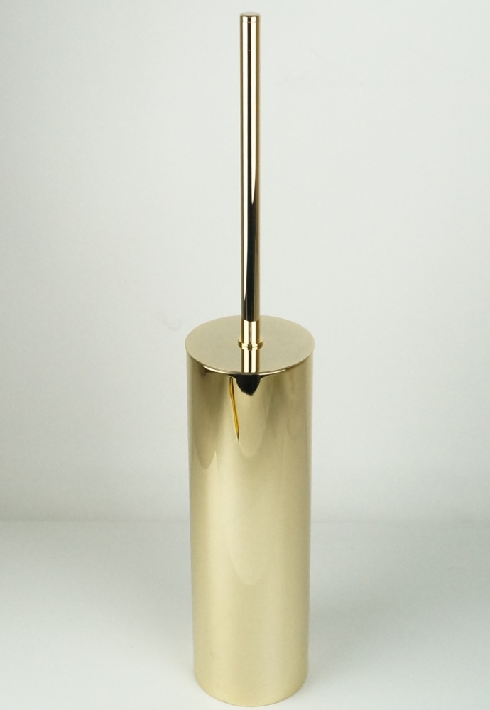 6519/GO Surya Metall, круглый настенный ерш с крышкой, цвет золото