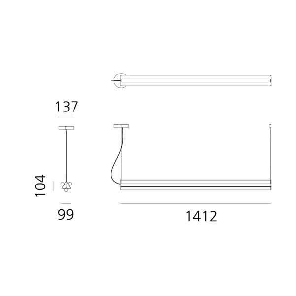 Металлический светодиодный подвесной светильник Artemide Dreispitz ARCH-00091825 - Вид №5
