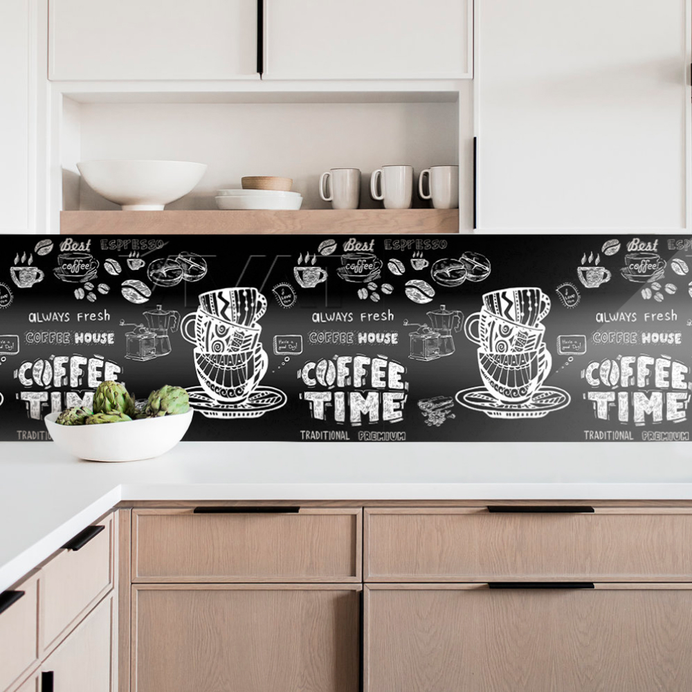 Кухонный фартук АБС Stella Light Кофе time 600*3000*0,75мм STSR-977 - Вид №1