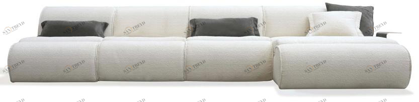 HESSENTIA | Cornelio Cappellini Модульный кожаный диван с шезлонгом Denver Santreyd sun-id-1397449