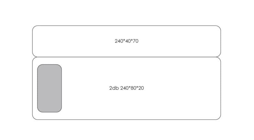 Ткань диван HANNABI MODEL NO.05 HYBRID ARCH-00039976 - Вид №4
