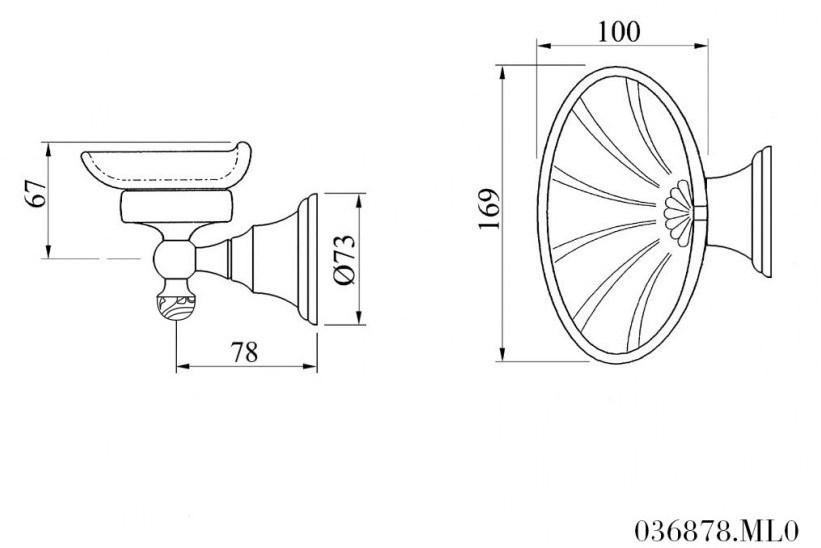 Bronces Mestre Portasapone a muro Atlantica precious 036878.ml0.01 - Вид №1