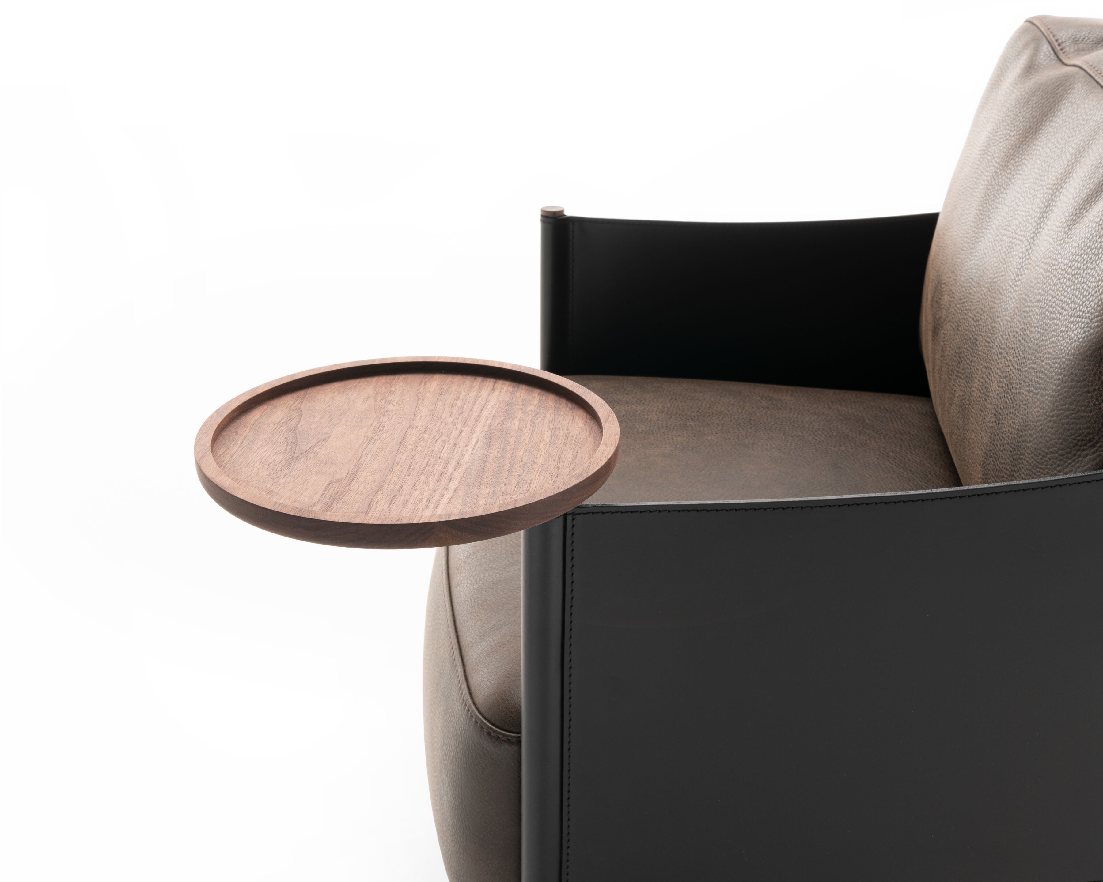 Кресло из ткани или кожи с кожаными подлокотниками Casamania & Horm SC1 ARCH-00074916 - Вид №4